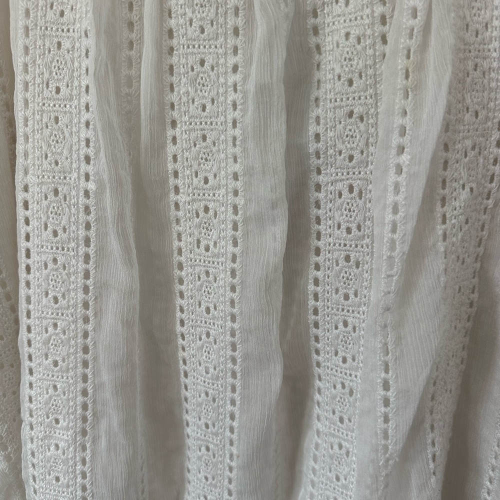 The Impeccable Pig White Lace Mini Dress Off Shoulder Dress - Picture 2 of 4